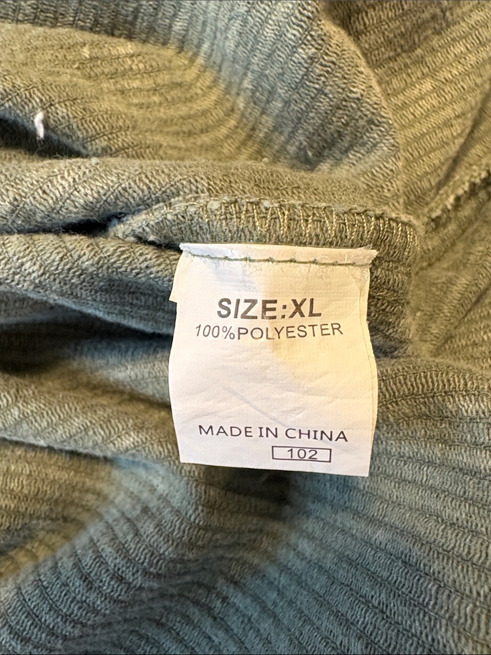 Amazon Multicolor Corduroy Hooded Jacket - Green, Brown, Cream. XL - Picture 7 of 9